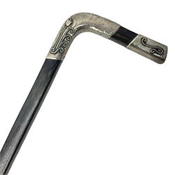 Austrian Art Nouveau zebra wood walking 