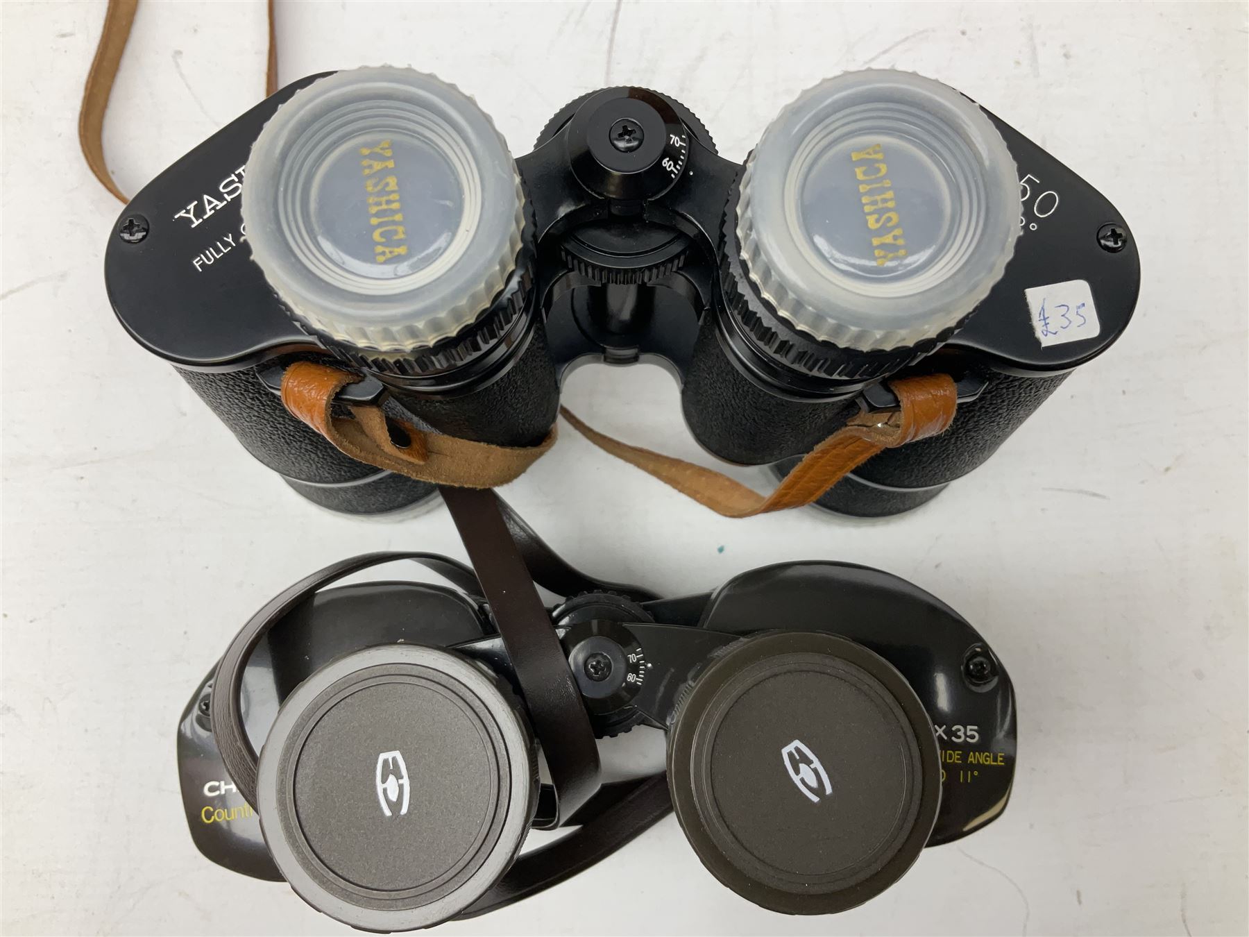 Six cased pairs of binoculars, to include Mirador 10x40, Chinon Countryman 7x35, Yashica 10x50, Yashica 8x40 etc