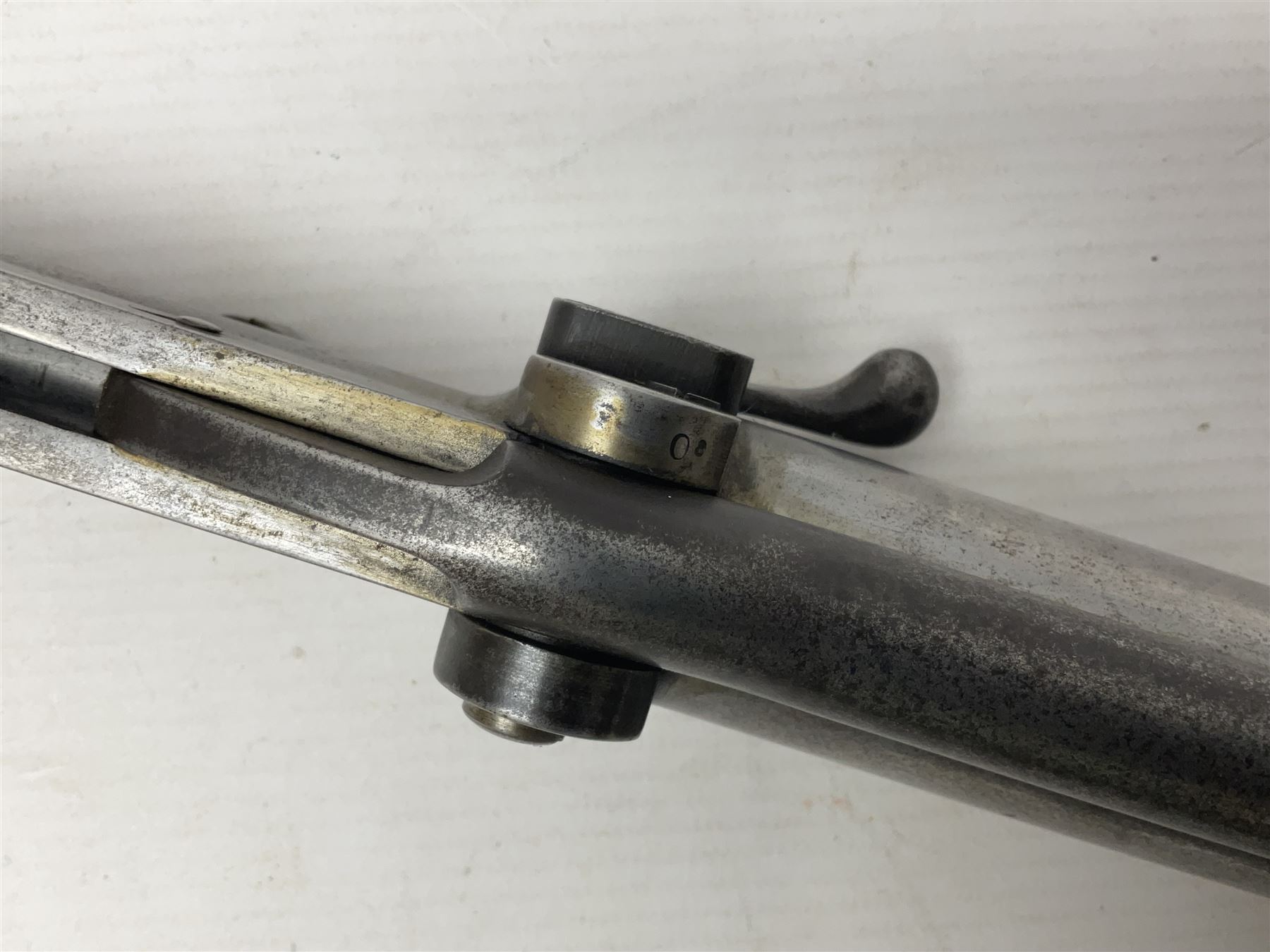 Early 20th century BSA Improved Model D .177 cal. air rifle, with underlever action, top-loading, walnut stock with chequered semi-pistol grip, serial no.46481, L100cm overall NB. AGE RESTRICTIONS APPLY TO THE PURCHASE OF AIR WEAPONS.