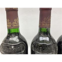 Chateau Lascombes, Margaux, comprising the years 1988, 1989, 1990, 1994 and 1995, 750ml 12.5% vol, together with Chateau Segonnes, 1993 Margaux, 750ml 12.5% vol (6)