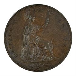 Queen Victoria 1853 one penny coin