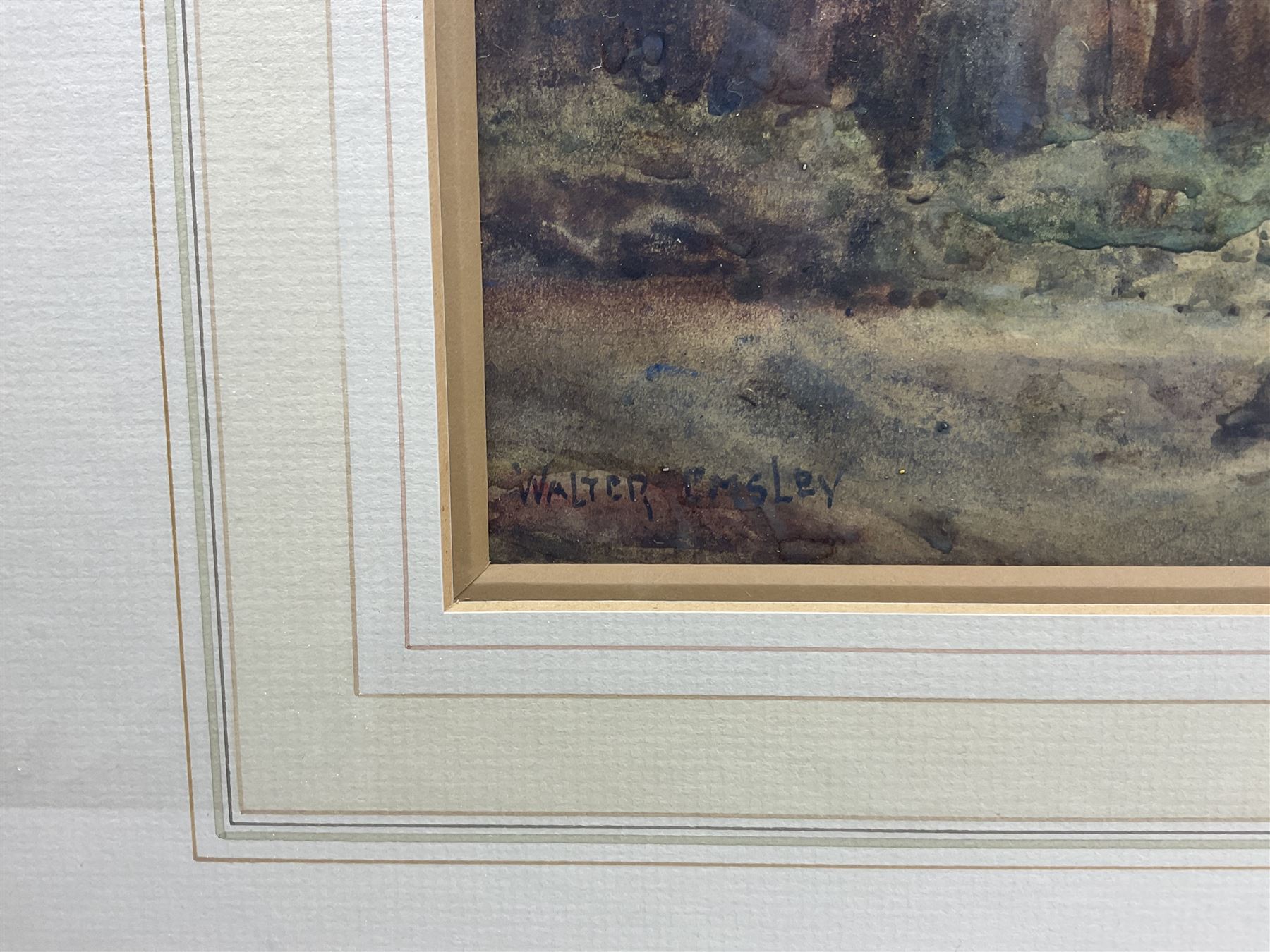 Walter Emsley (British 1860-1938): The Water Mill, watercolour signed 25cm x 35cm