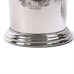 Pair white star line wine coolers, H24cm