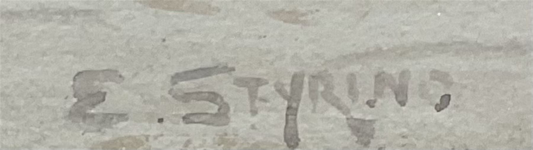 Elizabeth Styring (British 1854-1940): Dock End Whitby, watercolour signed 24cm x 34cm 