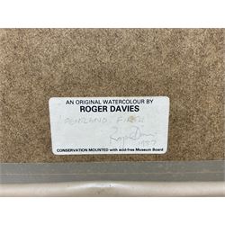 Roger Davies (British 1945-): 'Pentland Firth' - Hull Trawler H123, watercolour signed, titled and dated 1987 on artist's studio label verso 23cm x 30cm