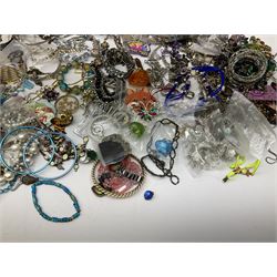 Quantity of modern costume jewellery, and small quantity of jewellery making stones and beads