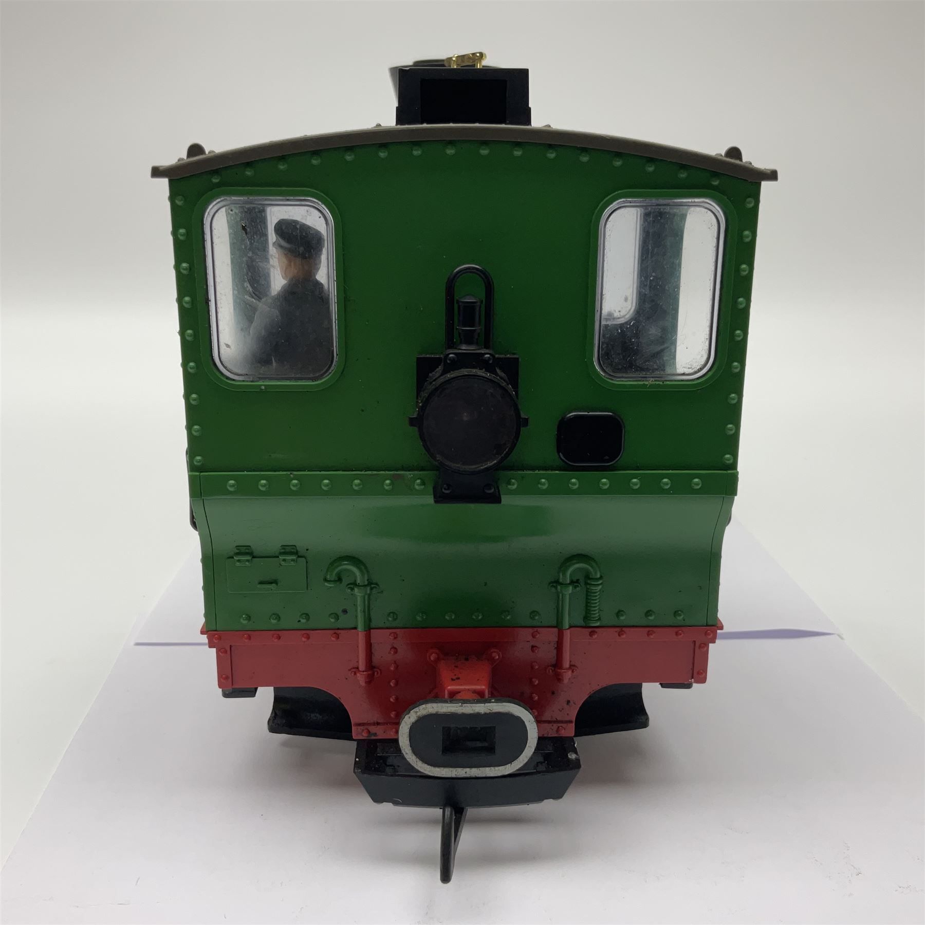 LGB (Lehmann Gross Bahn) G scale, gauge 1 0-4-0 tank locomotive, no 2774, in green, red and black livery, unboxed