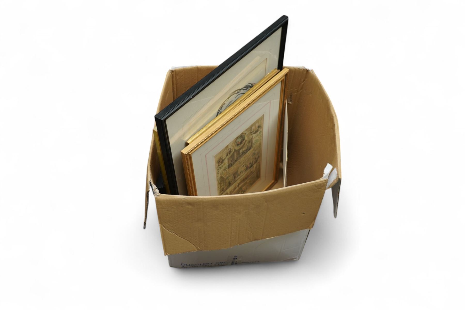 Collection of Framed Artworks, including: Jane Strother limited edition print  108/125 'Amaretti', Patrick Livingstone, 'Dying Flowers' 81.5cm x 101cm, 2 portraits, 2 caricatures, 2 landscapes and 2 prints. 