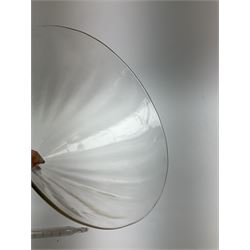 Collection of 19th century and later pharmaceutical laboratory glass, to include, large filter funnel, graham condenser, conical flask, bell jar and another with graduated tube, Provenance: discovered in the storeroom of a long established Hull pharmacist and opticians