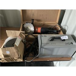 Sip Merlin 210 arc welder, welding mask, angle grinder with grinding discs - THIS LOT IS TO BE COLLECTED BY APPOINTMENT FROM DUGGLEBY STORAGE, GREAT HILL, EASTFIELD, SCARBOROUGH, YO11 3TX