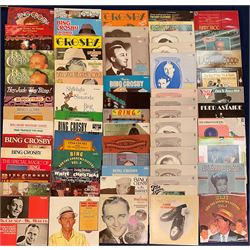 Mostly Jazz vinyl records including, 'Fred Astaire Easy To Dance With', various other Fred Astaire, 'The Legendary Glenn Miller Vol.3', 'Bing And The Andrews Sisters Vol.1', 'Bing Crosby Wrap Your Troubles In Dreams', various other Bing Crosby etc, approximately 130 