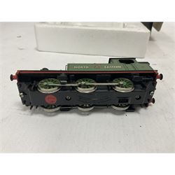 Mainline Railways ‘00’ gauge - five model steam locomotives comprising ref.37039 Class 6600 0-6-2T no.6652 in BR black; two ref.37055 J72 Class 0-6-0T no.68745 in BR black; ref.37085 Class 5768 Pannier Tank 0-6-0 no.5768 in BR black; ref.37067 Class J72 ‘Joem’ in NE green; all in original boxes (5) 
