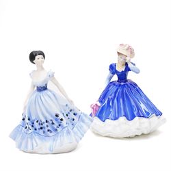 Two Coalport Ladies of Fashion figures 'Linda' and 'Maureen', together with four Royal Doulton figures including 'Fragrance', 'Sunday Best', 'For You' and Figure of the Year 'Mary' (6)