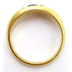  Edwardian 18ct gold ruby and diamond ring London 1906  