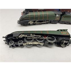 Hornby Dublo - 3-rail - EDL2 Duchess Class 4-6-2 locomotive 'Duchess of Atholl' No.6231 in LMS maroon; Class A4 4-6-2 locomotive 'Silver King' No.60016 in BR green with associated tender; and re-named Class A4 4-6-2 locomotive 'Lord Faringdon' No.60034 in matt green and BR gloss green tender; each in modern collector's plain blue box (3)