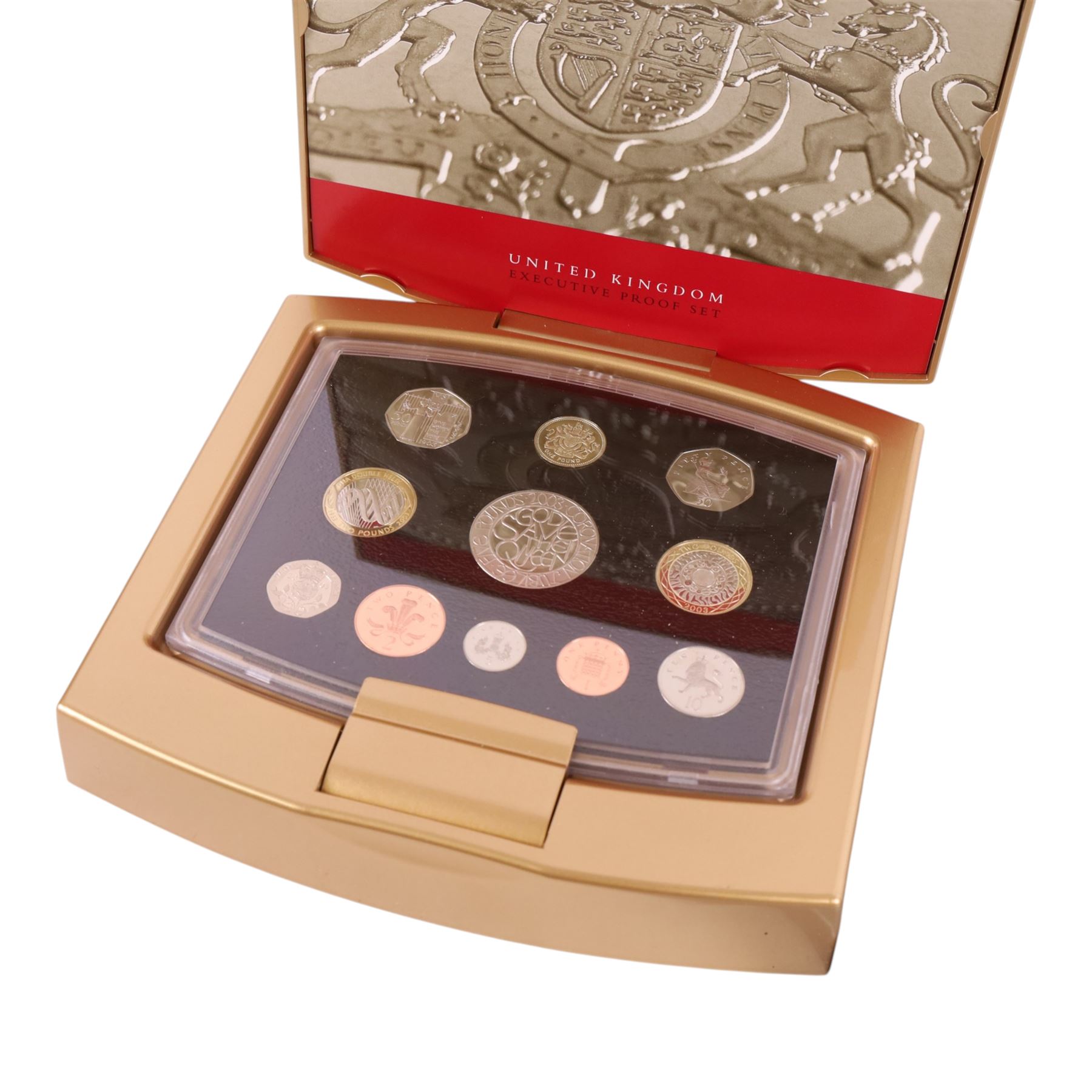 The Royal Mint United Kingdom 2000 Deluxe Proof set and The Royal Mint United Kingdom 2003 Executive Proof set (2)