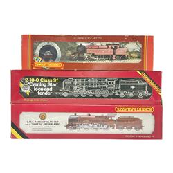 Hornby ‘00’ gauge - LMS Class 4P 2-6-4 Tank locomotive no.2300; Class 9F ‘Evening Star’ 2-10-0 no.92220; LMS Patriot Class 5XP ‘Duke of Sutherland’ 4-6-0 no.5541 (3) 