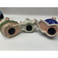 Set of five Wade NatWest money boxes, comprising father, mother, boy, girl and baby