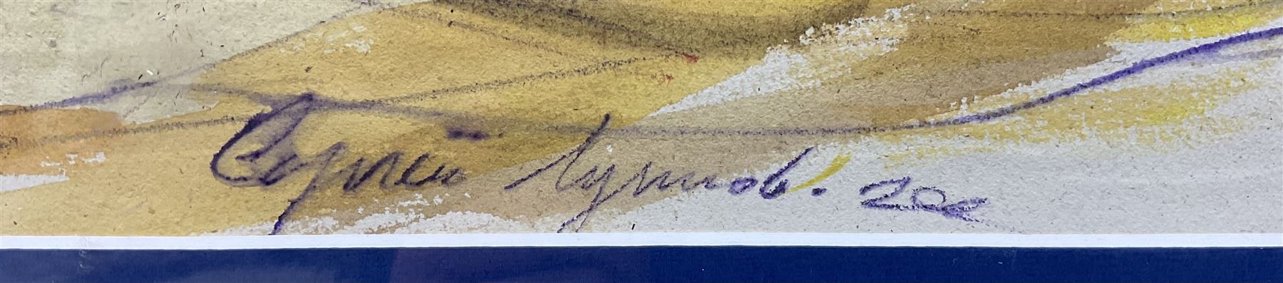 Sergie Luppov (Russian 1893-1977): Three Nude Women at the Beach, watercolour signed and dated '20, 30cm x 45cm