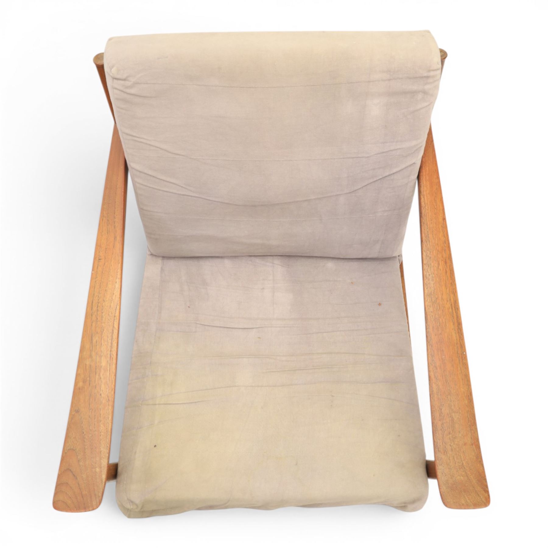 Peter Hvidt and Orla Mølgaard for France and Son - pair of mid-20th century model FD130 teak framed easy armchairs (2)