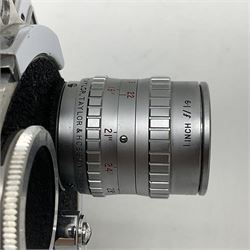 Paillard Bolex H16 STD Supreme camera body, serial no. 52058, circa 1947, with 'Taylor, Taylor, Hobson, SERITAL, f1.9 1inch, 25mm' lens