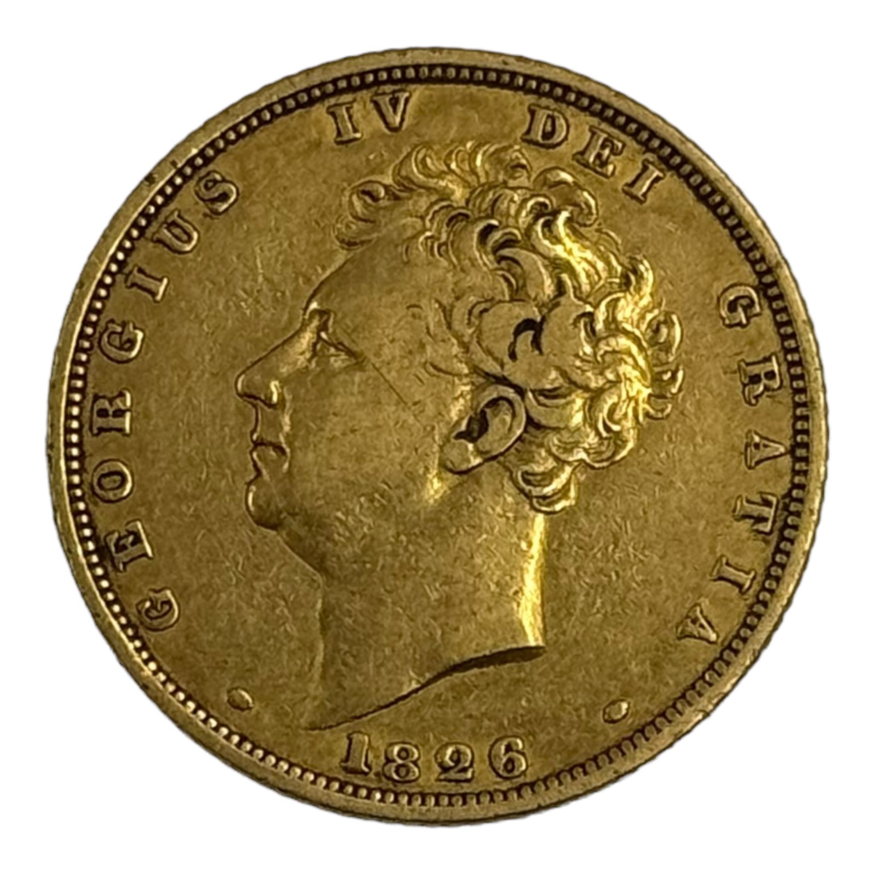 King George IV 1826 gold full sovereign coin