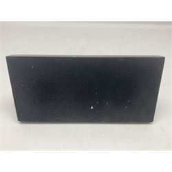 Bronze figure, modelled as a prancing bull, upon a naturalistic base signed Mils and with foundry mark, raised upon a rectangular marble base, overall H14cm