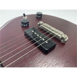 British hand-made mahogany electric guitar by 'JJ' luthier Dan Macpherson c2012 L95cm; in FX lightweight carrying case