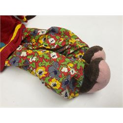 1970s Pelham Vent Puppet in the form of a monkey, the ventriloquist dummy donning floral trousers and hat
