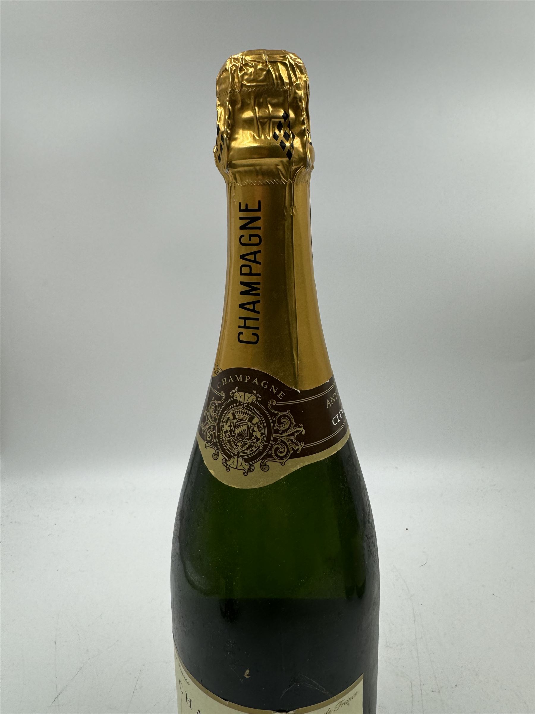 Mixed champagne; Chateau D'ay Ayala & Co 1919, Oudinot a Epernay, Antoine de Clevecy and Lanson Black Label, various contents and proof (4)