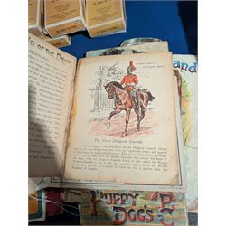 Fifteen late 19th/early 20th century children's picture books, comprising eleven published by Raphael Tuck & Sons, titles including Pleasant Hours Painting book, Boo-Boo the Barrage Balloon, The Timber Toes, At the Sound of the Drum, Coronation Procession Panorama, Horace and the BBC, Dolly's Dressmaker, Puppy Dogs ABC, Pets at the Farm, Mr Punch and His Tricks and Mixed Pickles Prepared, and four published by Ernest Nister, titles including Dicky Bird Land, The Sugar Plum House That Jack Built, The Noah's Ark and A Day at the Seaside