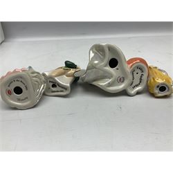 Thirteen Wade Collectors Club figures, comprising six Alice in Wonderland figures; Queen of Hearts, Alice, Mad Hatter, The Doormouse, White Rabbit and Cheshire cat, six Cinderella figures; Fairy Godmother, Cinderella Ready for the Ball, Prince Charming, Cinderella, Clorinda and Thisbe, together with Beauty from Beauty and the Beast, all with original boxes  