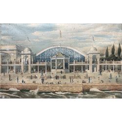 H Trev Field (British 19th Century): 'The Proposed Dome at the New Spa Bridlington', large Edwardian watercolour for Freeman Son & Gaskell Architects Hull signed and dated 1911, 58cm x 91cm Notes: An unrealised plan by Peter Gaskell, the Hull architect-turned-politician.