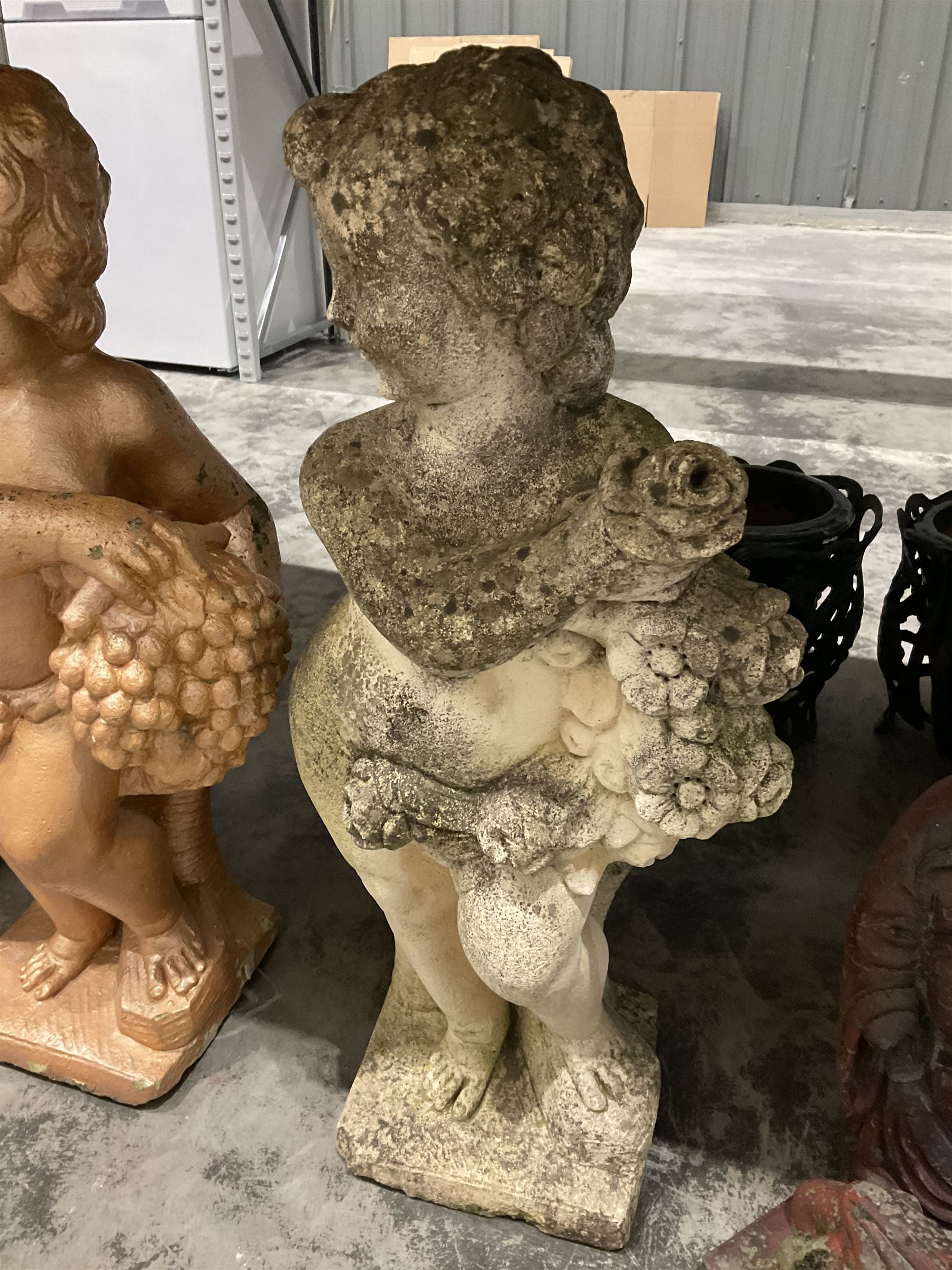 Set of four representations of the seasons in the form of putti - THIS LOT IS TO BE COLLECTED BY APPOINTMENT FROM DUGGLEBY STORAGE, GREAT HILL, EASTFIELD, SCARBOROUGH, YO11 3TX