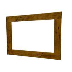 Large wall mirror in painted frame, small oak framed wall mirror, painted three drawer chest 