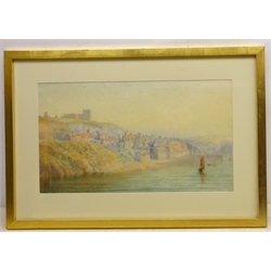  Whitby, 19th/early 20th century watercolour unsigned 28cm x 49cm   