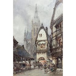 Paul Marny (French/British 1829-1914): St Malo Brittany, watercolour signed 45cm x 30cm 
Provenance: in the same family ownership for three generations.
