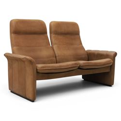 De Sede - mid-20th Century DS-50 two seat sofa, upholstered in tan leather 