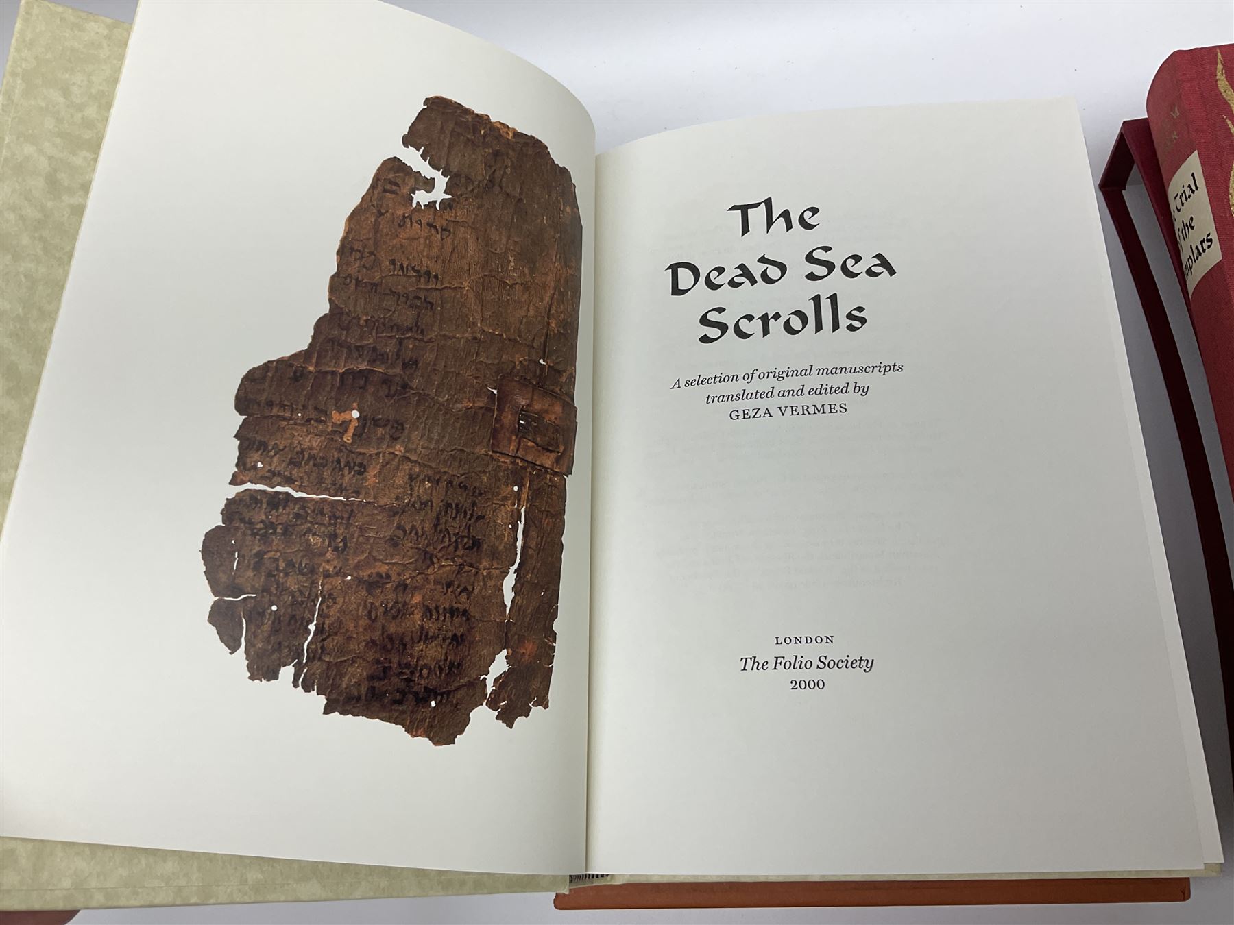 Folio Society - nineteen volumes including Life, The Dead Sea Scrolls, The World of the Odysseus, The Trial of the Templars, etc
