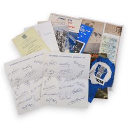 1961 Football Association Challenge Cup Final Leicester City vs. Tottenham Hotspur ephemer...