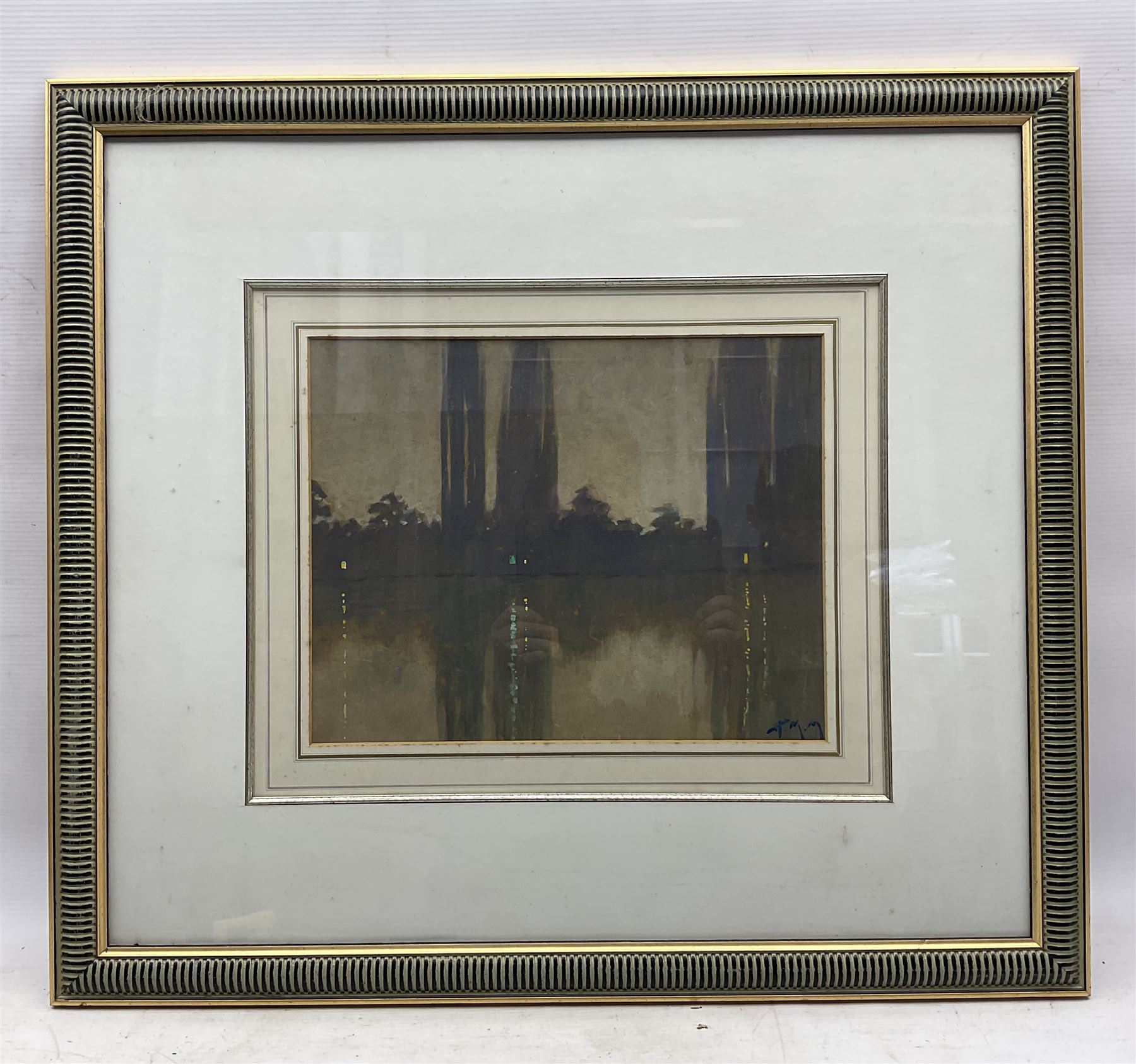 Henry Masterman Mist (Canadian 1871-1954): 'D'Oyly Carte Island - Weybridge', watercolour signed with initials, titled and dated 1920 verso 26cm x 32cm 