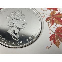 Eight coin covers including, 'Her Majesty Queen Elizabeth II 70th Birthday' containing a 1996 Canadian one ounce silver coin, three coin covers commemorating the 21st Birthday of HRH Prince William each containing a silver coin, '1895 1952 A Tribute to HM King George VI' containing a South Africa 1952 five shilling coin, 'The Notting Hill Carnival' containing a 1998 fifty pence etc (8)