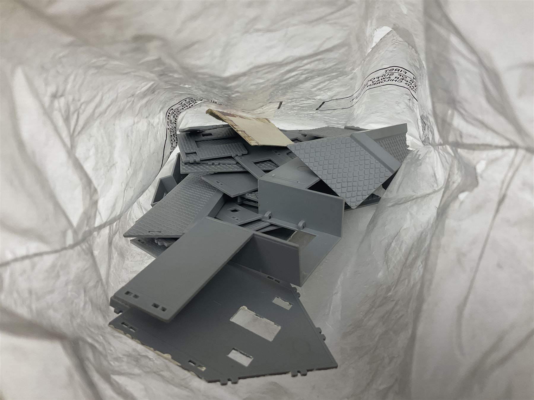 Three unmade construction kits - Airfix 1:24 scale Supermarine Spitfire Mk.1A; predominantly in unopened factory packaging with instructions and decal sheet; Frog Shell Welder with instructions; and Airfix Battle of Waterloo Farmhouse (instructions on box base); all boxed (3)