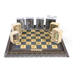 Eaglemoss Lord of the Rings Chess Collection, comprising chess board, ninety-seven boxed c...