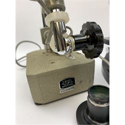 Philip Harris 'No.141429' microscope,  various microscope accessories and other similar items etc