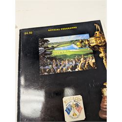 1993 Ryder Cup programme, signed by Nick Faldo, Payne Stewart, etc
