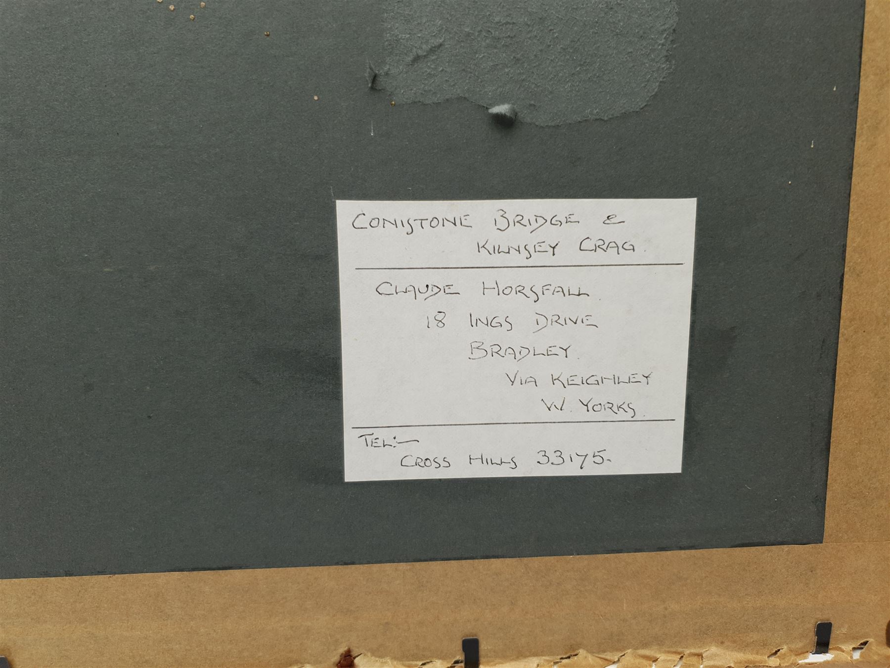 Claude Horsfall (British 1907-2003): 'Wharfedale from Dead Man's Hill' & 'Conistone Bridge and Kilnsey Crag', pair oils on board signed, original title labels verso 36cm x 59cm (2)