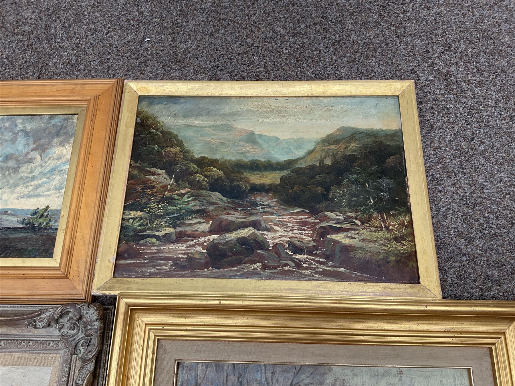 Collection of oil paintings, artists including Albert Ernest Bottomley, Stephen Denison, Hermann Sandoz, H Drummond, Ainsworth, Keith Cresswell, etc (10)