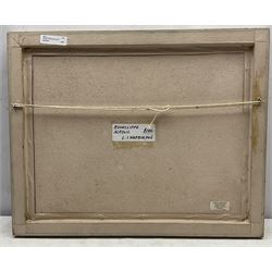 Leslie I Warburton (British 1917-2014): 'Rockcliffe' Scotland, acrylic on board signed, labelled verso 34cm x 44cm