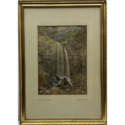 Thomas Girtin (British 1775-1802): 'Melincourt Fall Vale of Neath' near Swansea Wales, watercolour heightened in white unsigned 33cm x 23cm
Provenance: from the collection of Terence G Phillips, Danesbury House, Neath, Glamorgan